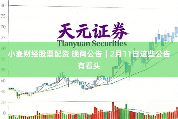 小麦财经股票配资 晚间公告|2月11日这些公告有看头