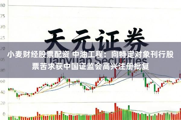 小麦财经股票配资 中油工程：向特定对象刊行股票苦求获中国证监会高兴注册批复